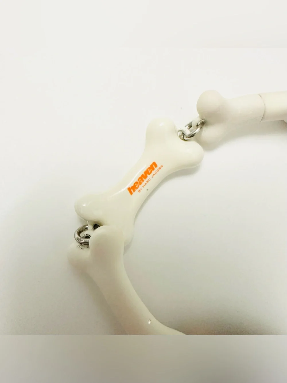 Heaven by Marc Jacobs x Bladee White Bone Link & Amber Stone Bracelet NWT